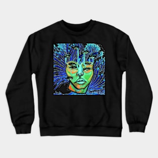 Melting Eyes , Melting Face Crewneck Sweatshirt